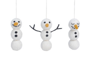 Snowman ornament set (3 in 1)