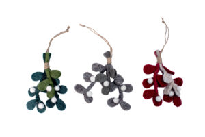 Winter leaf ornament set (3 in 1)