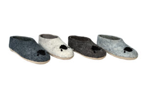 Sheep felt room shoes (low cut)