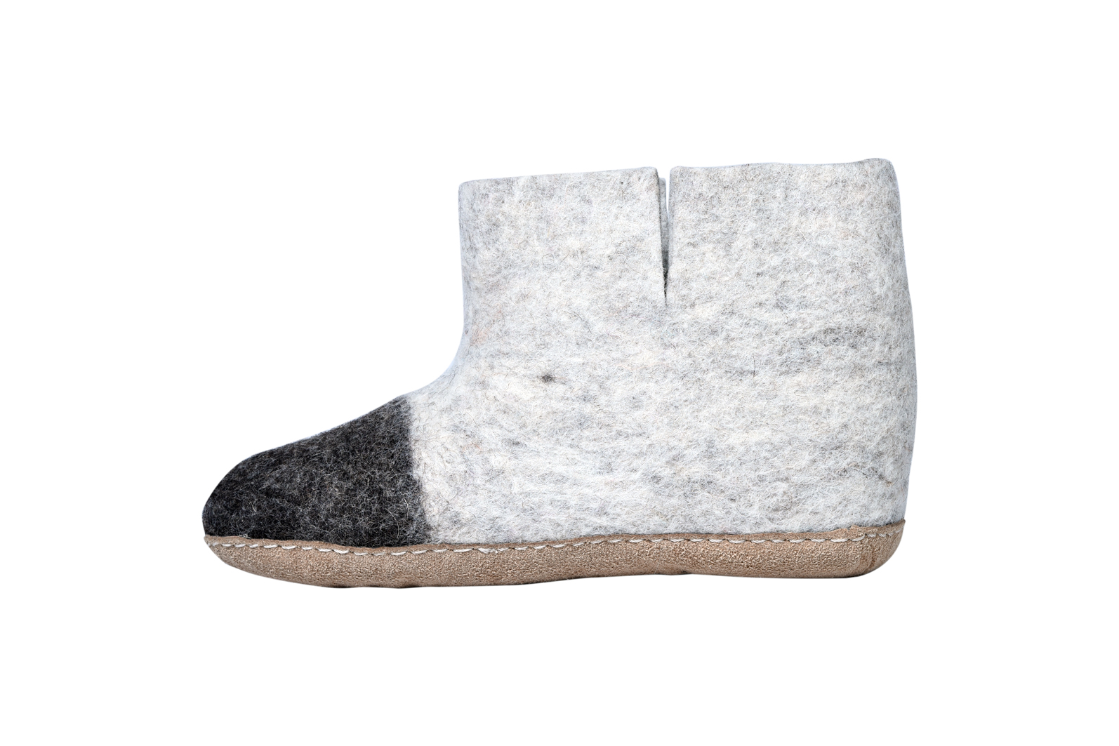 Home stitch felt room shoes (high cut)