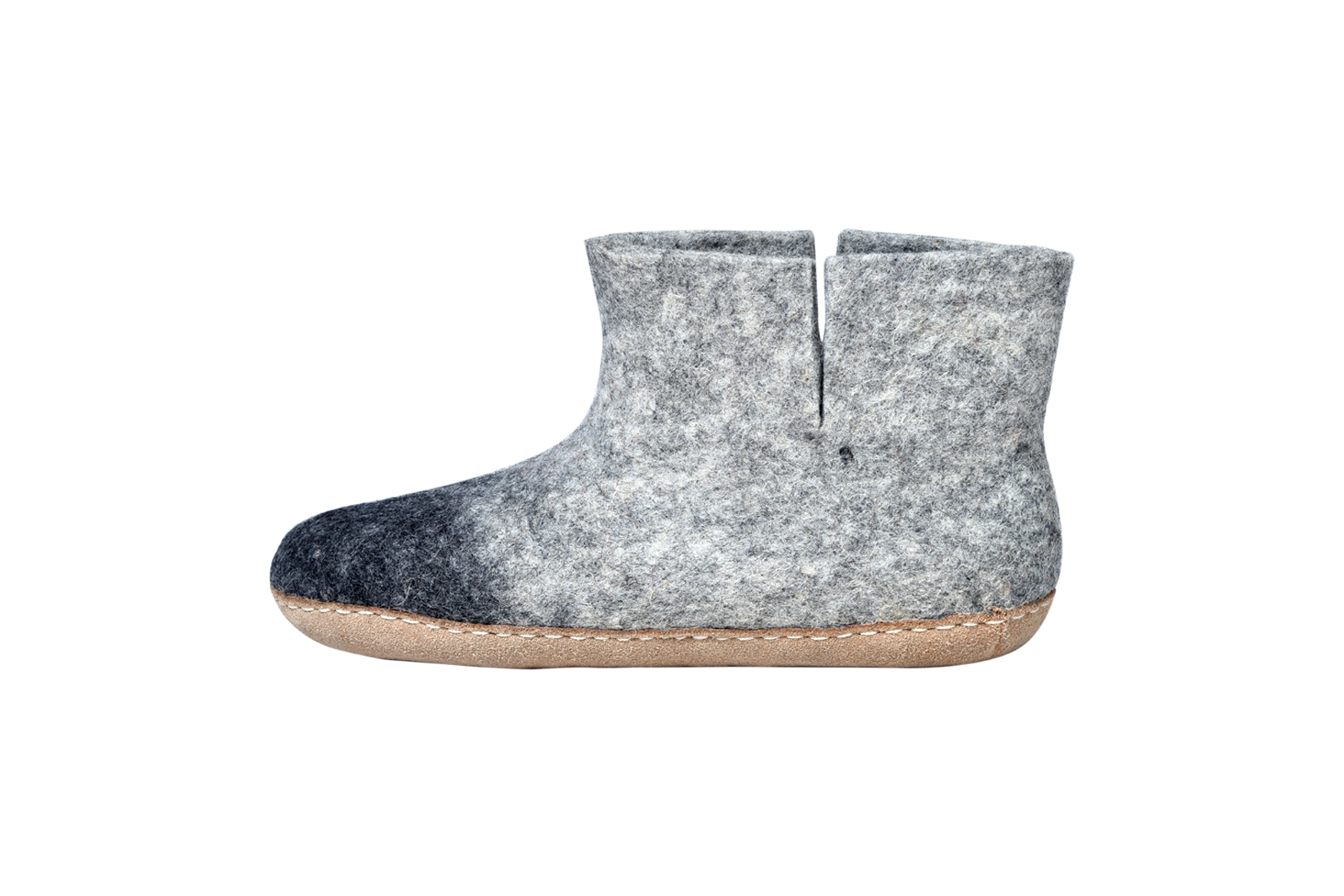 Home stitch felt room shoes (high cut)