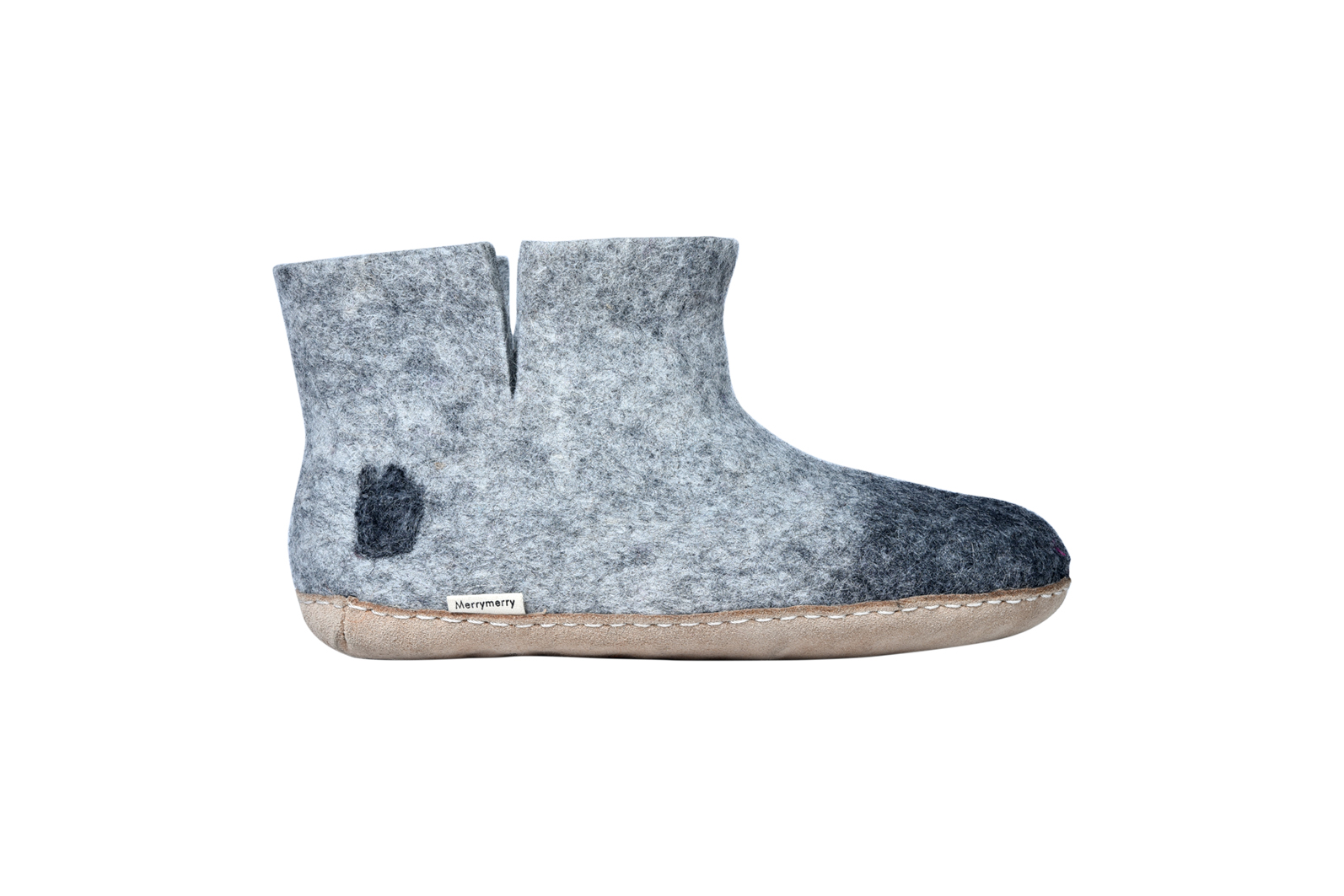 Home stitch felt room shoes (high cut)