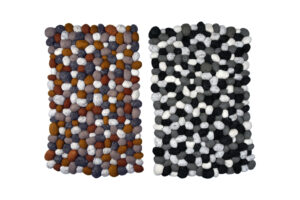 Felt stone rug