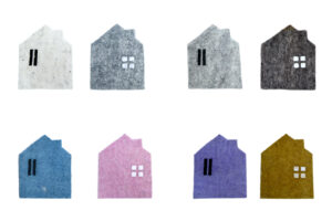 2 house coaster set (2 in 1)