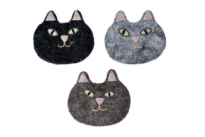 Felt cat coaster