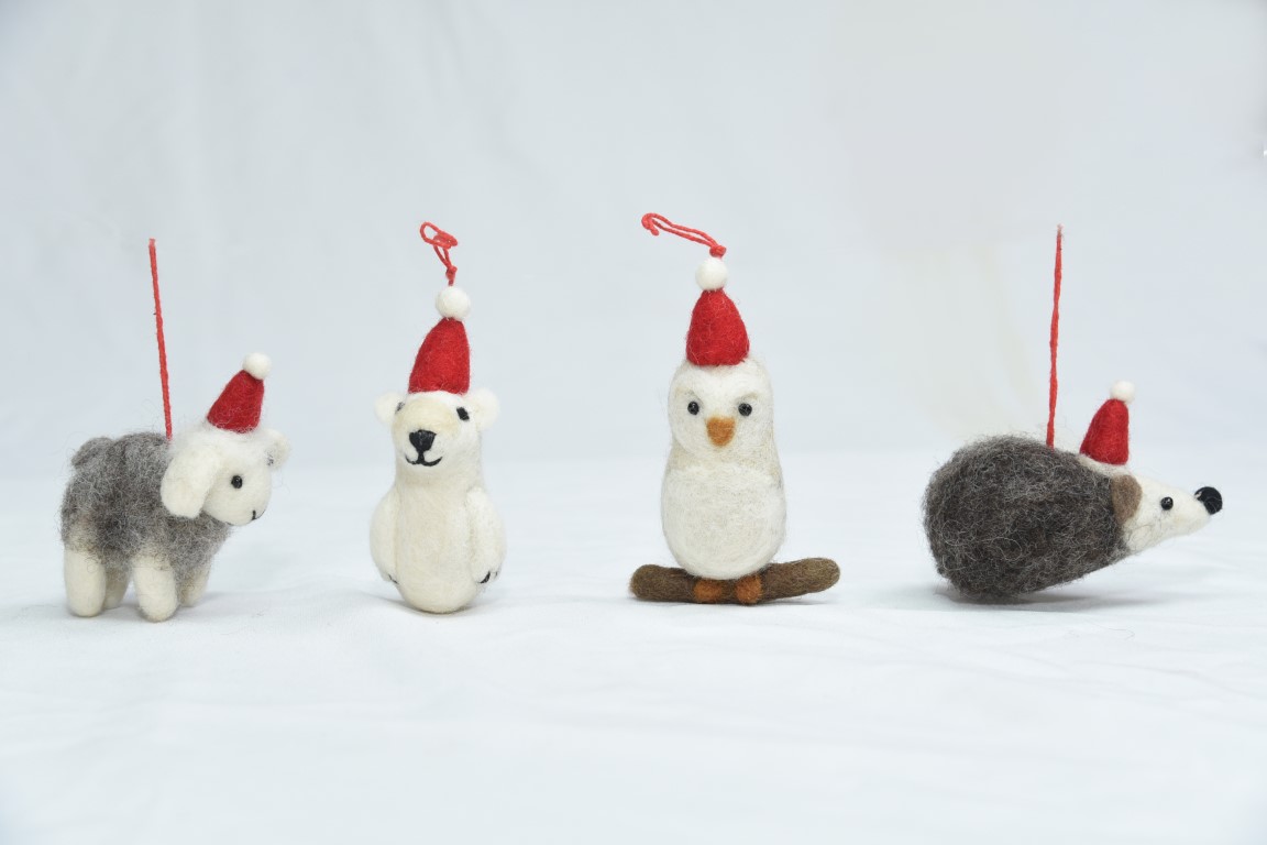 Sheep Bear Owl Mouse Ornament